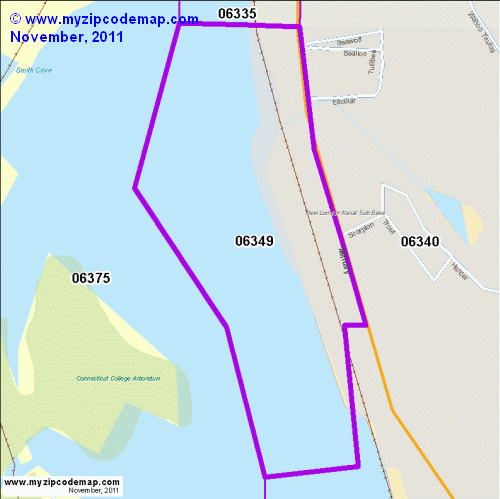 map of 06349