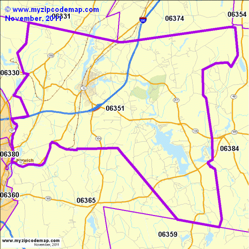 map of 06351