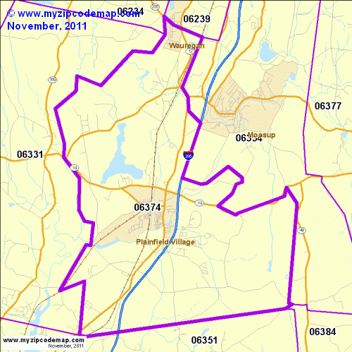 map of 06374