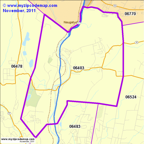 map of 06403