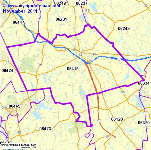 map of 06415