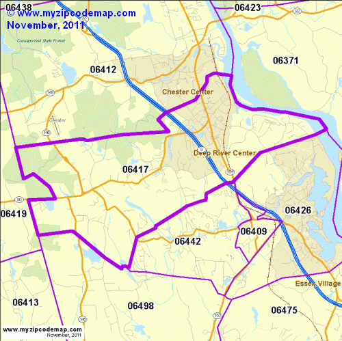 map of 06417