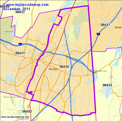 map of 06450