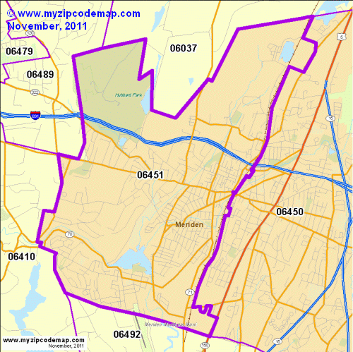 map of 06451