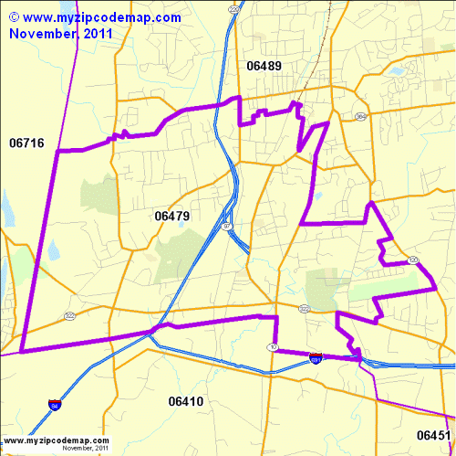 map of 06479