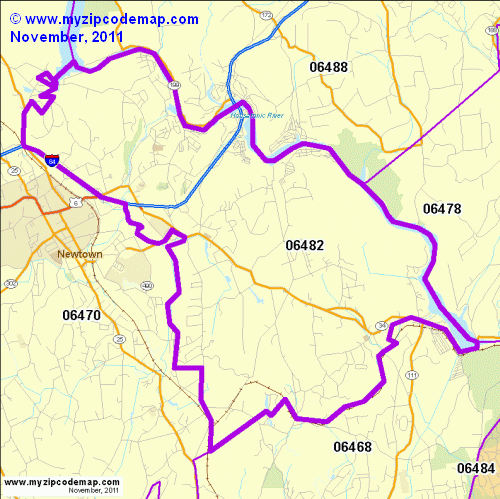 map of 06482