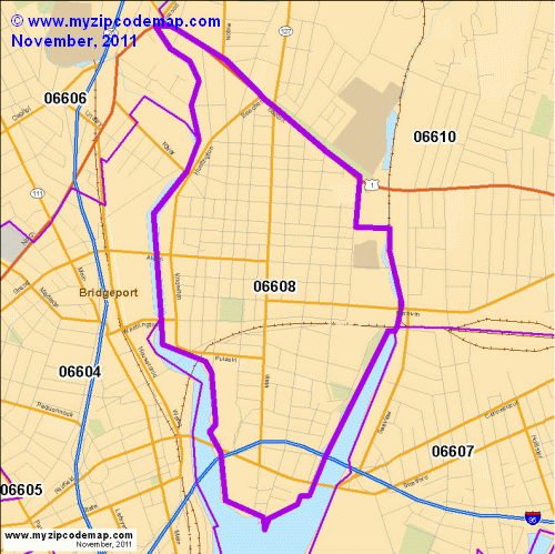 map of 06608