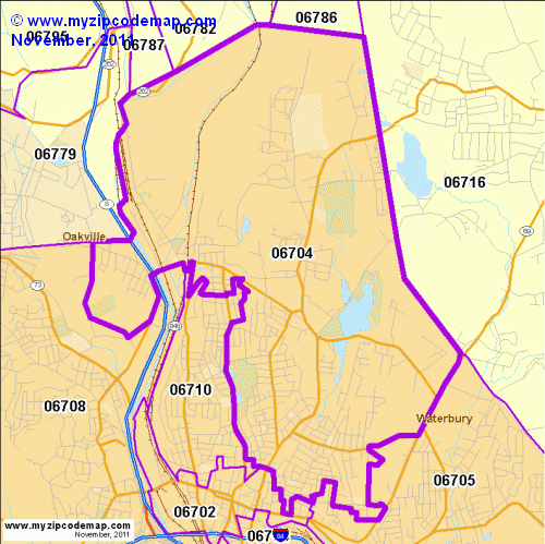 map of 06704