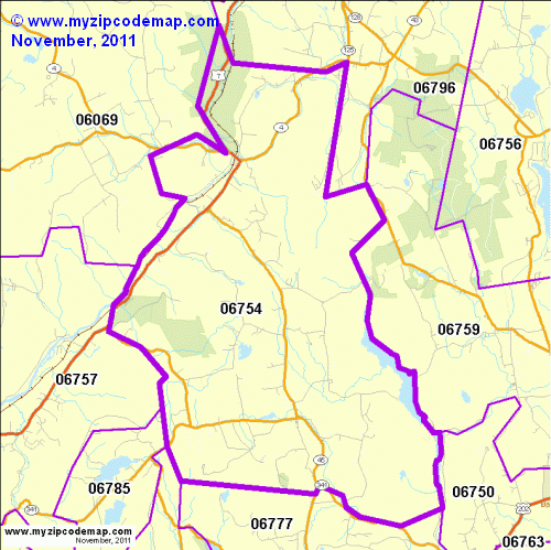 map of 06754