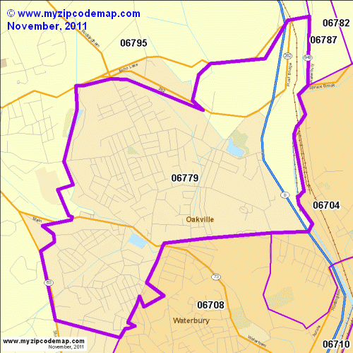 map of 06779