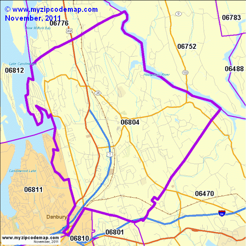 map of 06804