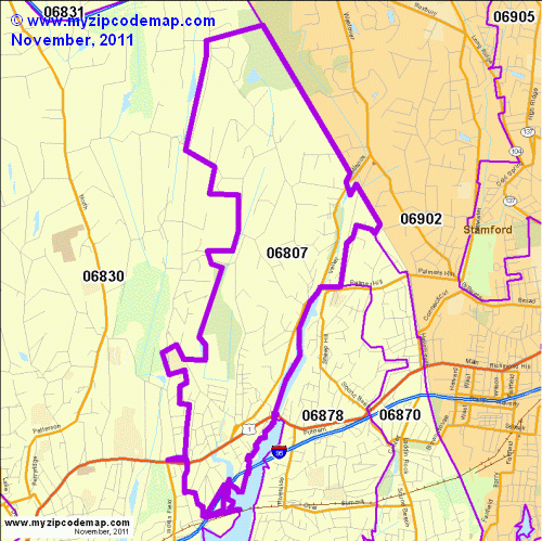 map of 06807