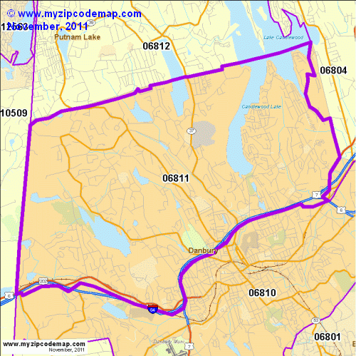 map of 06811