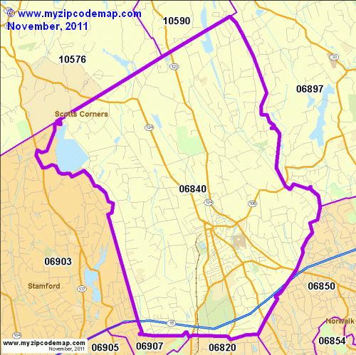 map of 06840