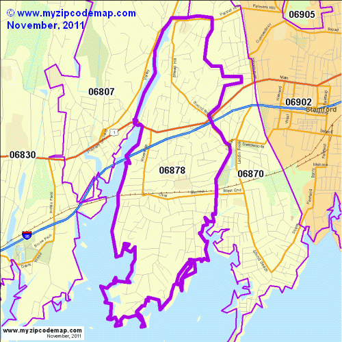 map of 06878