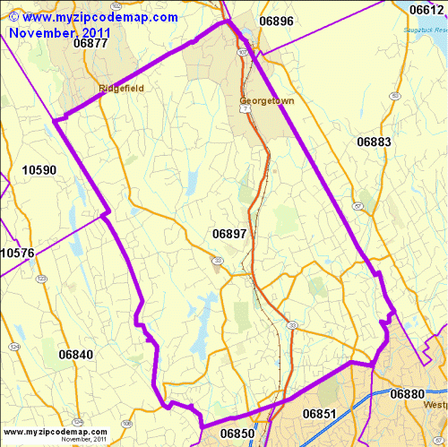 map of 06897
