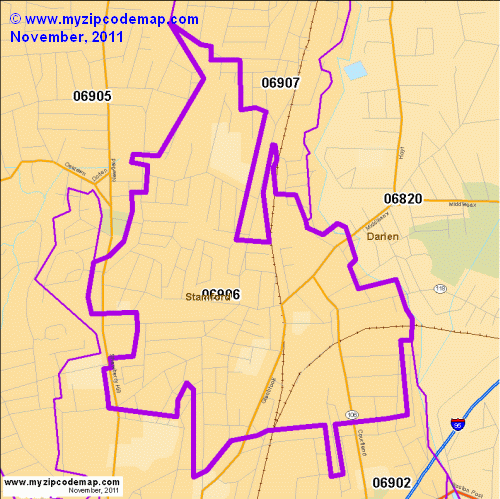 map of 06906