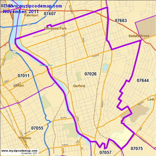 map of 07026