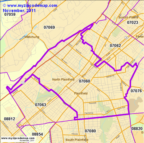 map of 07060