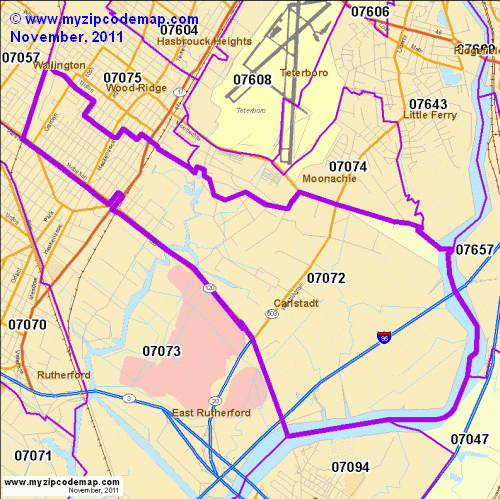map of 07072