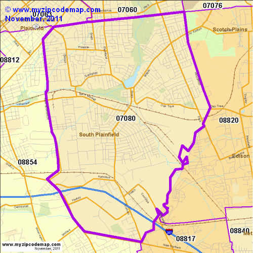 map of 07080