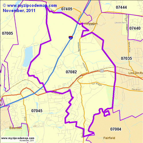 map of 07082