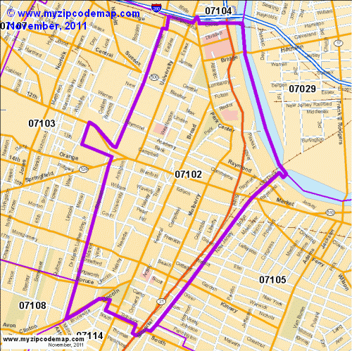 map of 07102