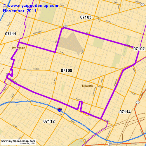 map of 07108