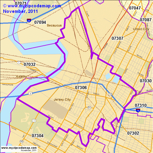 map of 07306