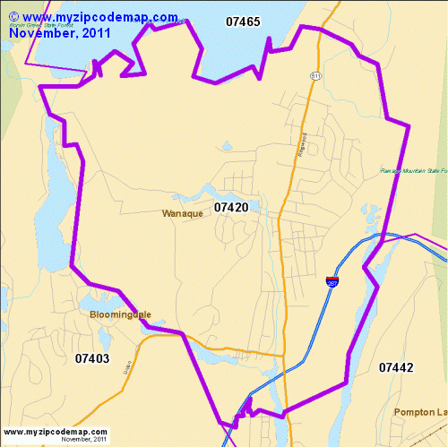 map of 07420