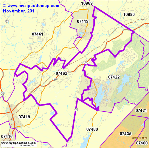map of 07462