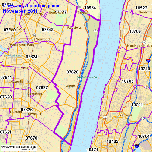 map of 07620