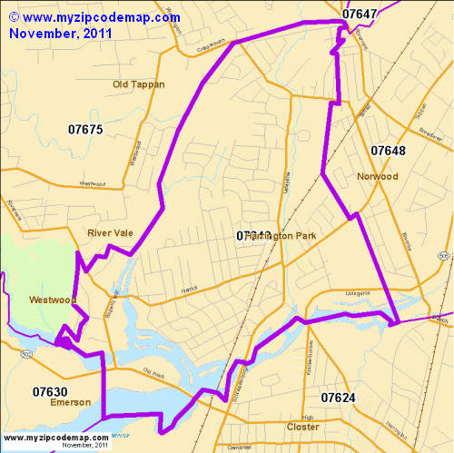 map of 07640