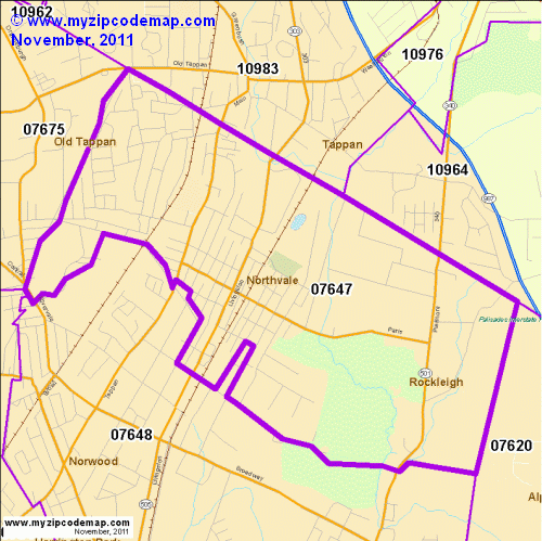 map of 07647