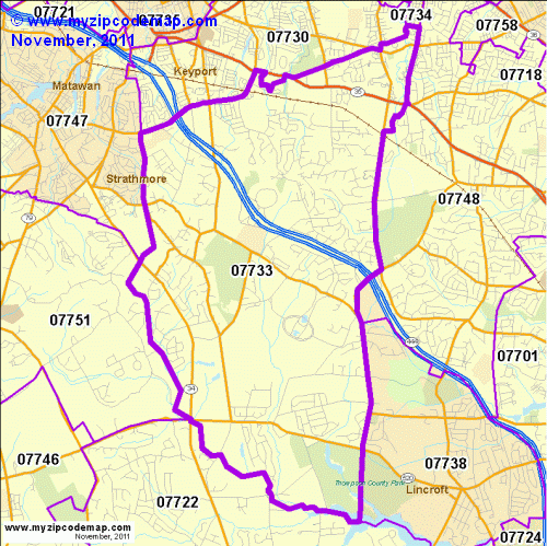 map of 07733