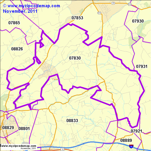 map of 07830