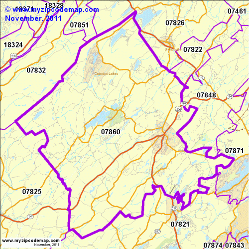 map of 07860
