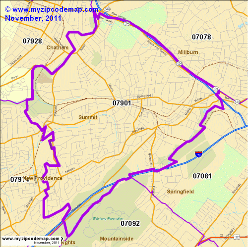 map of 07901