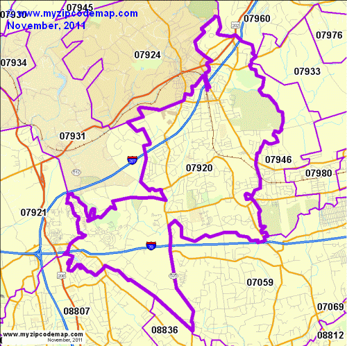 map of 07920