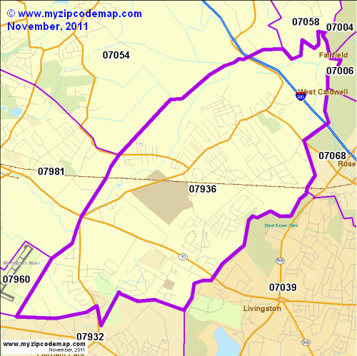 map of 07936