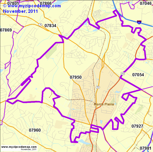 map of 07950