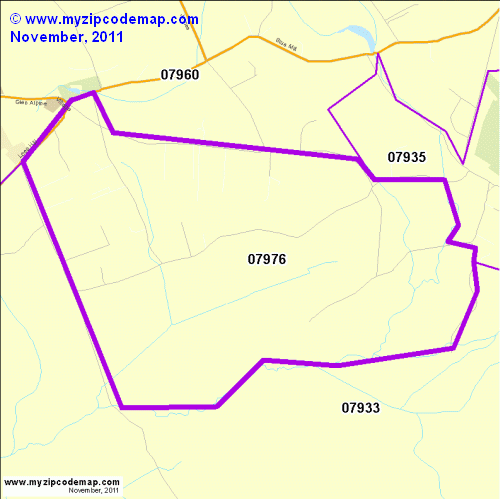 map of 07976