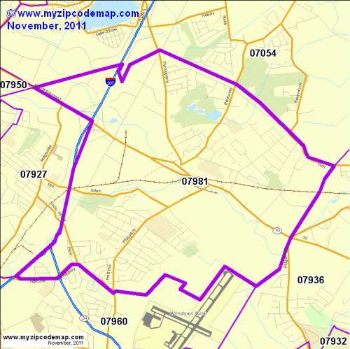 map of 07981