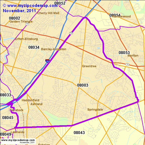 map of 08003