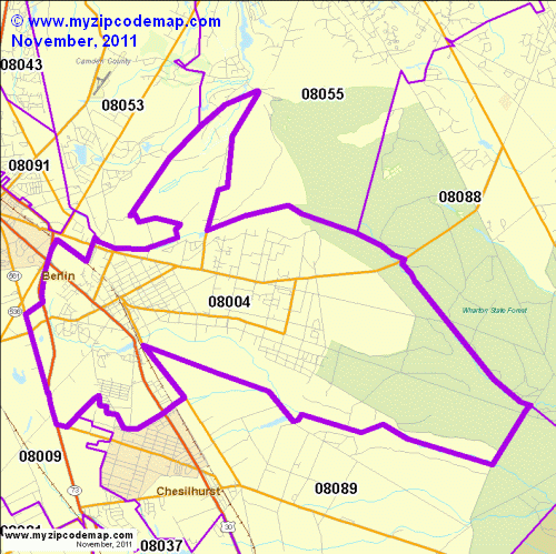 map of 08004