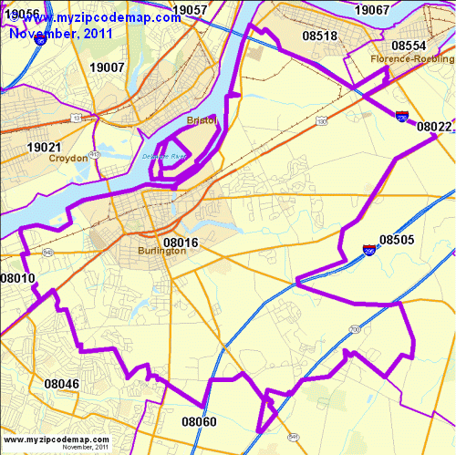 map of 08016