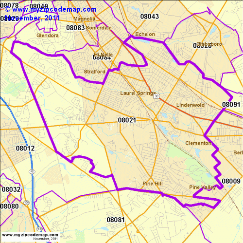 map of 08021
