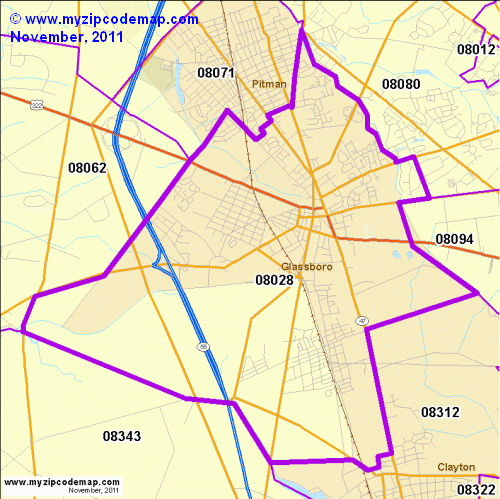 map of 08028