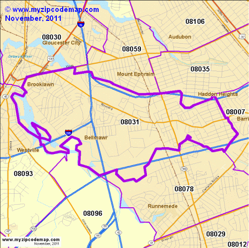 map of 08031