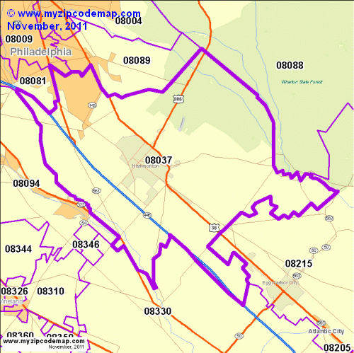 map of 08037